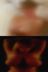 Razor shaved woman nude down low.